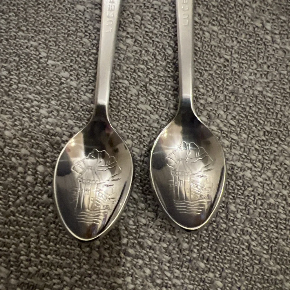 ROLEX Lucerne/Geneve Bucherer Switzerland Collectors Spoon Set Lot of 2